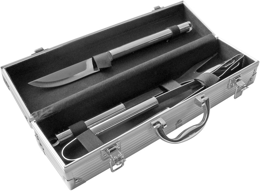 SET DE ASADO BBQ METAL BOX